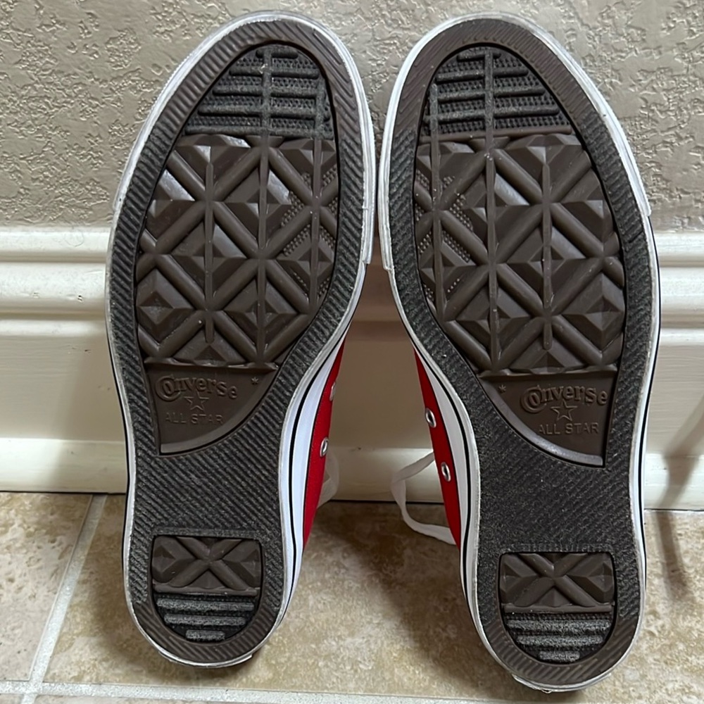 Converse - Red Canvas Sneakers - Picture 2 of 5
